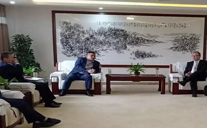 熱烈歡迎西安大金董事長(zhǎng)一行蒞臨江西浩金歐博空調(diào)