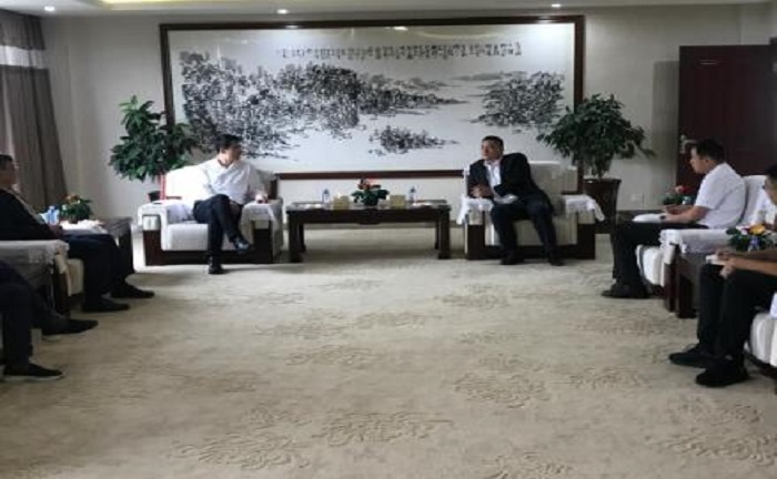 熱烈歡迎江西省贛州市委常委、市政府副市長張鵬一行領(lǐng)導(dǎo)蒞臨歐博調(diào)研考察